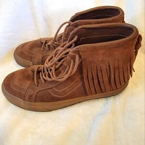 Vans Brown Mocassin Bootie style sneakers